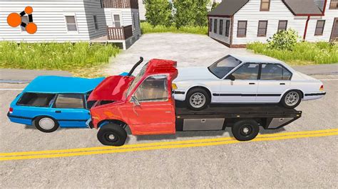 Beamng Drive Tow Truck Crashes Flatbed Truck Crashes