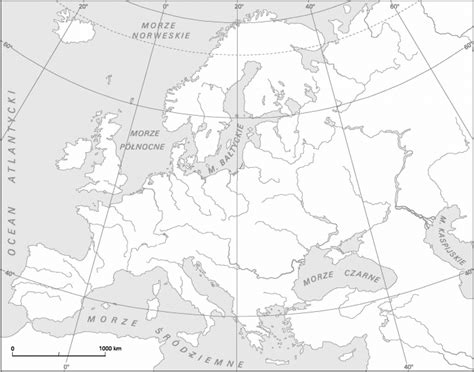 mapa fizyczna Europy cz. 2