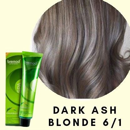 6 1 Dark Ash Blond Bremod Hair Color 100 Ml With Oxidizing Cream 100ml