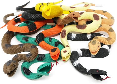Buy Boley Giant Snakes 8 Pack 18 Long Realistic Rubber Fake Snake