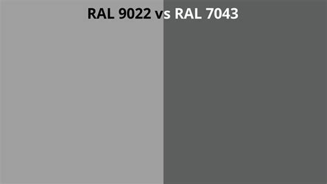 Ral 9022 Vs 7043 Ral Colour Chart Uk