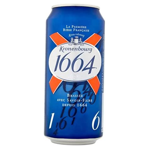 Kronenbourg 1664 Blanc Beer In Blue 25cl And 33cl Bottles And 500cl Ca
