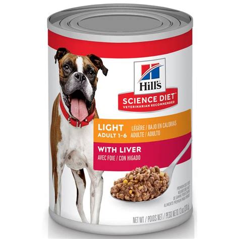 Hills Science Diet Adult Light With Liver Canned Dog Food 13 Oz