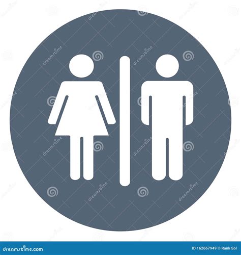 Bathroom Sign Isolated Vector Icon Which Can Easily Modify Or Edit