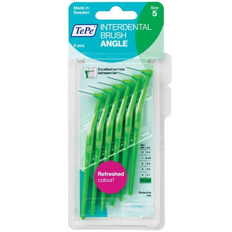 Pat415 Tepe Angle Interdental Brush Medium Green 08mm