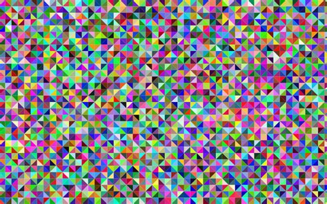 Colorful Triangular Geometric Pattern Openclipart