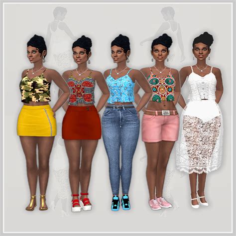 My Sims 4 Blog Clothing Recolors For Males And Females By Blewis