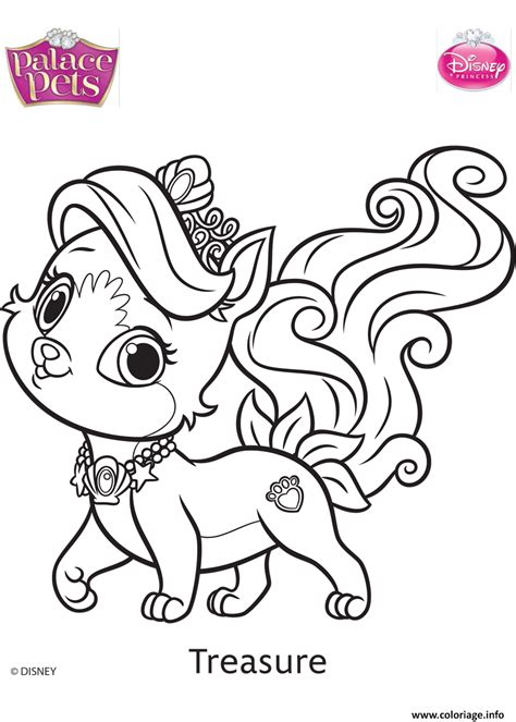 The kingdom of whisker haven lies in a secret realm, somewhere deep in the fairytale space between the palaces of the princesses. Coloriage Palace Pets Treasure Disney Dessin Palace Pets à ...