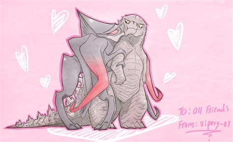 Godzilla X Femuto Valentine Card Godzilla Comics Godzilla All