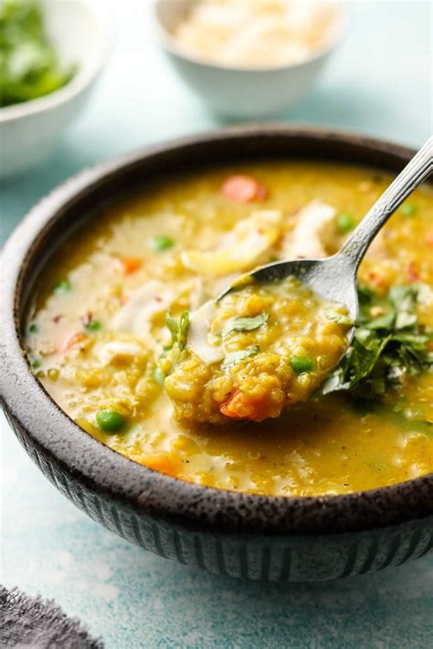 1 Pot Golden Curry Lentil And Quinoa Soup Vegan