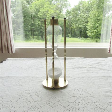 Vintage Brass Hourglass Penco Very Good Condition Etsy Vintage