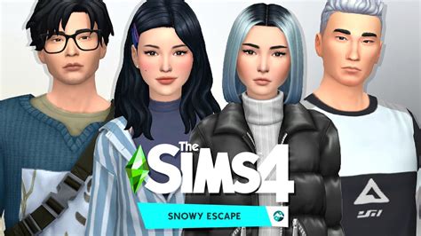My Snowy Escape Sims ️ Sims 4 Snowy Escape Cas Youtube