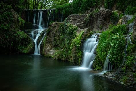 Serene Secluded Waterfall