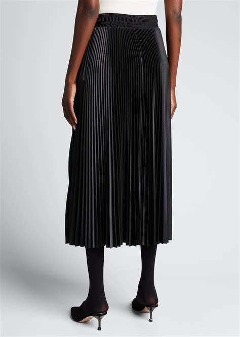 Balenciaga Pleated Silk Midi Skirt Bergdorf Goodman