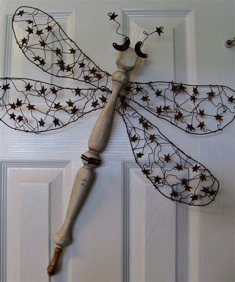 Table Leg Spindle Dragonfly Wall Or Garden By Lucydesignsonline