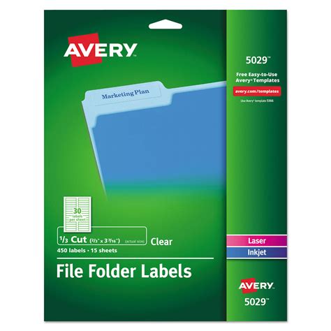 This template is perfect for those who are saving their memorable moments such as birthdays, anniversaries, weddings and other special occasions. AVE5029 Avery Clear File Folder Labels - Zuma