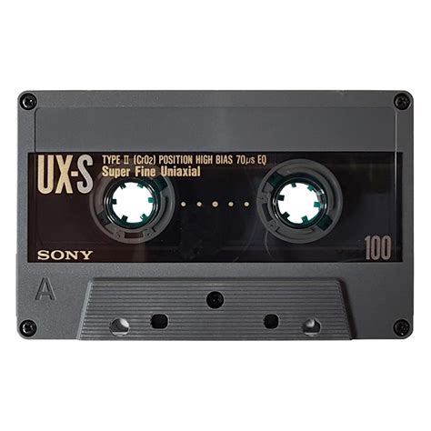 Sony UX-S100 chrome blank audio cassette tapes - Retro Style Media