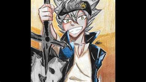 Drawing Black Clover Asta Youtube