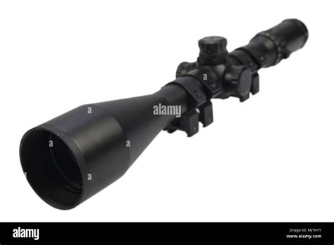 Sniper Scope Isolated On White Background Stock Photo Alamy