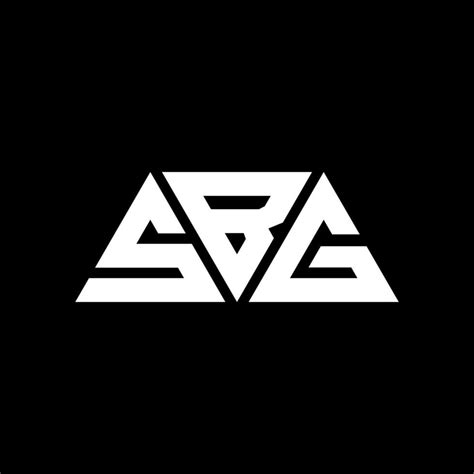 Sbg Triangle Letter Logo Design With Triangle Shape Sbg Triangle Logo
