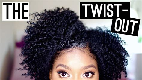 Natural Hair Twist Out Tutorial Youtube