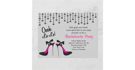 Bachelorette Party Ideas Party Girls Night Out Invitation Postcard Zazzle