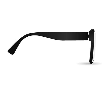 Black Glasses Side View Template 11912889 Vector Art At Vecteezy