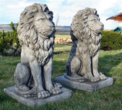 Lion lion garden statues ornaments. Large Garden Decoration Hand Carved Stone Carvings And ...