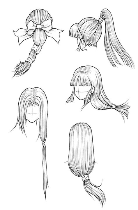 Pin Anime Ponytail Hairstyles Drawing By Rugrat Kid On Hairstyles