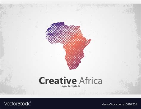 Africa Creative Africa Logo Design Africa Map Vector Image