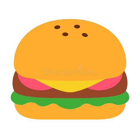 Cartoon Sandwich Icon Isolated On White Background Stock Vector