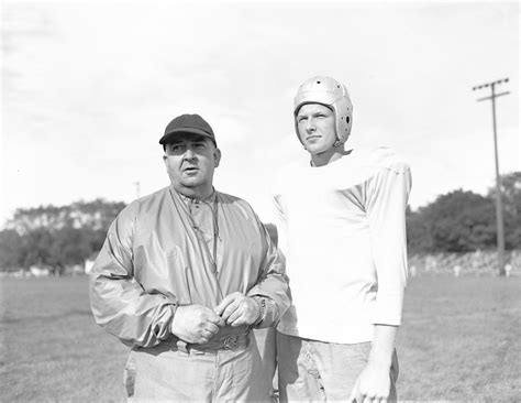 ann arbor high school football coach dobbie drake and captain max matteson september 1947 ann