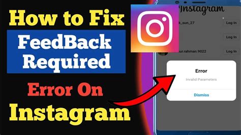 Cómo Arreglar La Opción Feedback Required En El Inicio De Sesión De Instagram ️