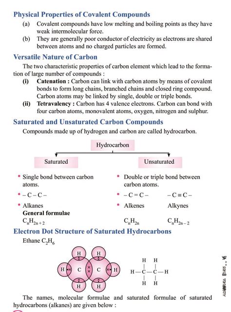 Class 10 Science Carbon And Its Compound Notes All Important Notes