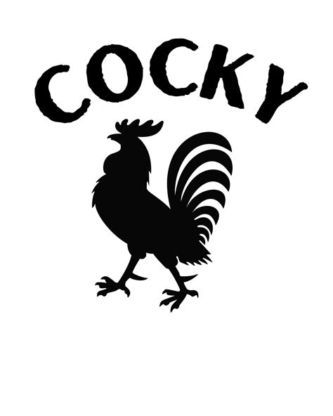 Cocky Chicken Svg Png Instant Download Etsy Uk
