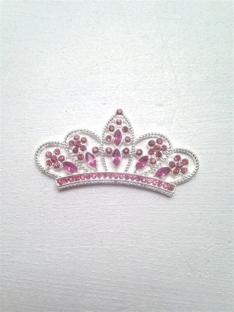Rhinestone Tiara Princess Crown Hot Pink By Labellaroseboutique
