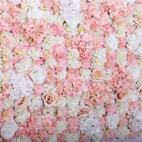 Event Flower Wall Rose And Hydrangea With Wedding Backdrop