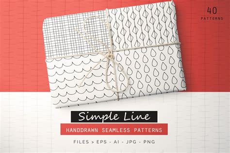 Simple Line Handdrawn Patterns ~ Graphic Patterns ~ Creative Market