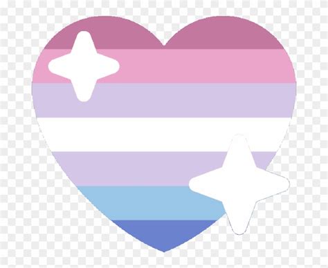 Bigender Sparkle Heart Discord Emoji Discord Asexual Heart Emot