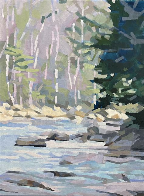 “turn In The River” By Liz Hoag 24” X 18” Acrylic On Canvas Sold