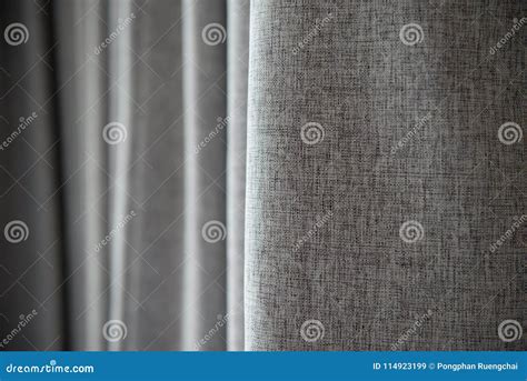 Gray Curtain Texture Stock Image Image Of Background 114923199