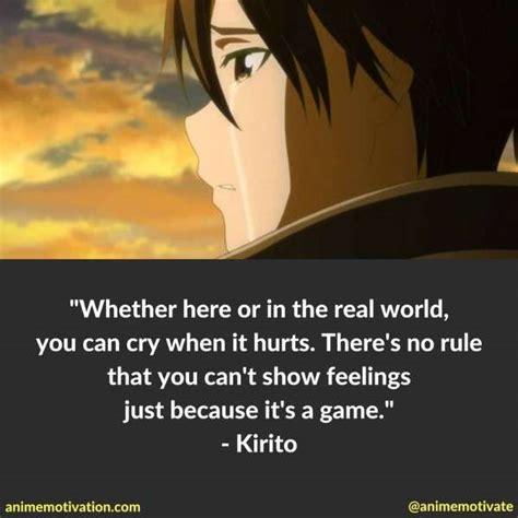 20 Sad Yet Inspirational Sword Art Online Quotes