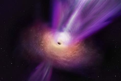 Supermassive Black Hole Unleashes High Speed Plasma Jet In Spectacular