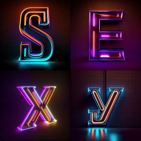 Premium Ai Image Sex Text Neon Sign Wall Background Bright Light Pink Electric Lamp