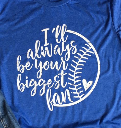 Ill Always Be Your Biggest Fan Baseball Softball Mom Tee Etsy