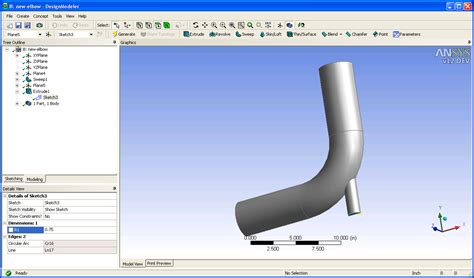 ANSYS FLUENT 12.1 in Workbench Tutorial - Step 7: Changing the Geometry