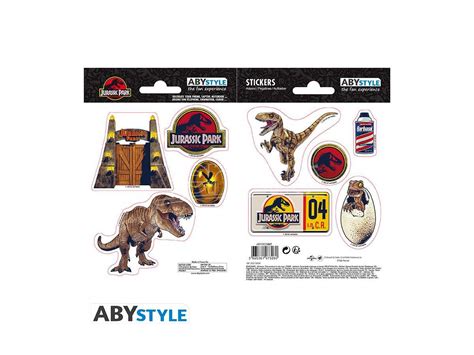 Jurassic Park Stickers 16x11cm 2 Sheets Dinosaurs Vendiloshop