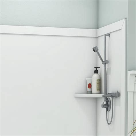 What type of bathtub caulk you should use? FlexStone Royale 60" x 36" Bathtub/Shower Wall Surround at ...
