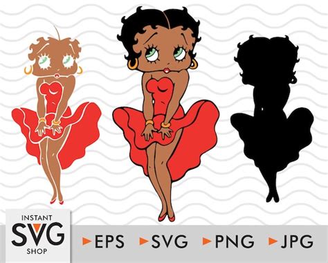 Betty Boop Svg American African Girl Svg African Woman Svg Etsy