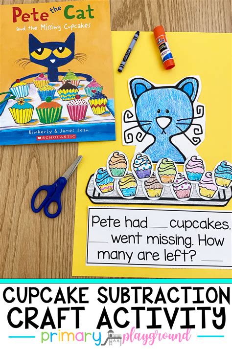 Cupcake Subtraction Craft Activity - Primary Playground | Math crafts